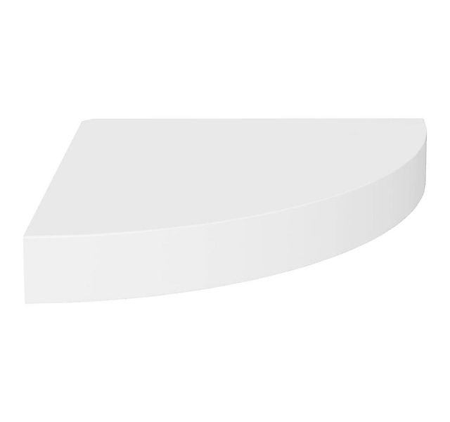 furnicato Wandregal Eck-Schweberegal Weiß 25x25x3,8 cm MDF, 1-tlg. günstig online kaufen