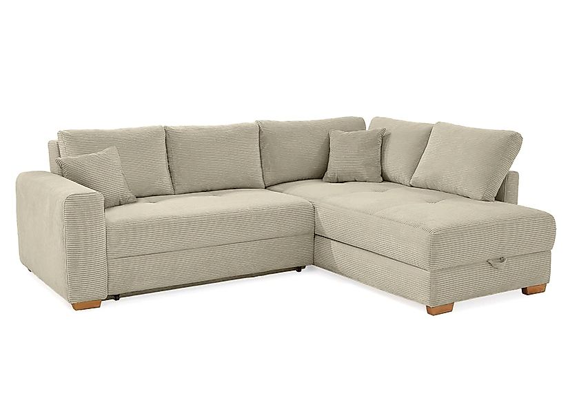 luma-home Ecksofa 15212, Dauerschläfer 257x206 cm günstig online kaufen