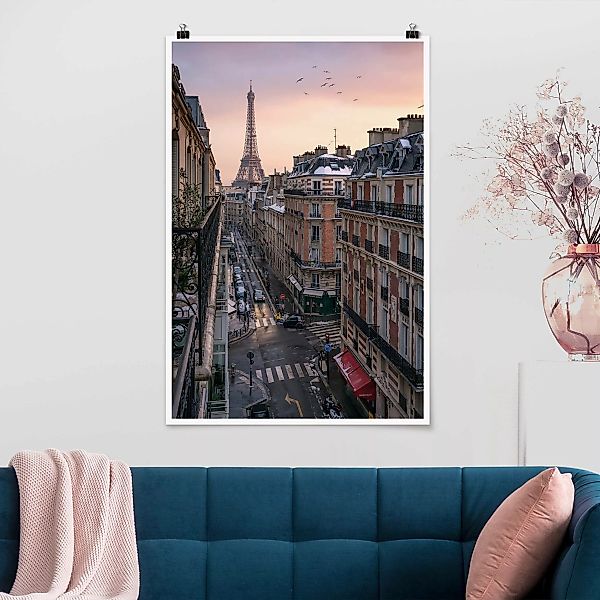 Poster Eiffelturm bei Sonnenuntergang günstig online kaufen