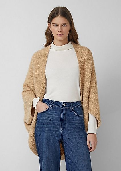 s.Oliver Poncho Indoor-Poncho O-Shape-Poncho aus Bouclé-Strick günstig online kaufen