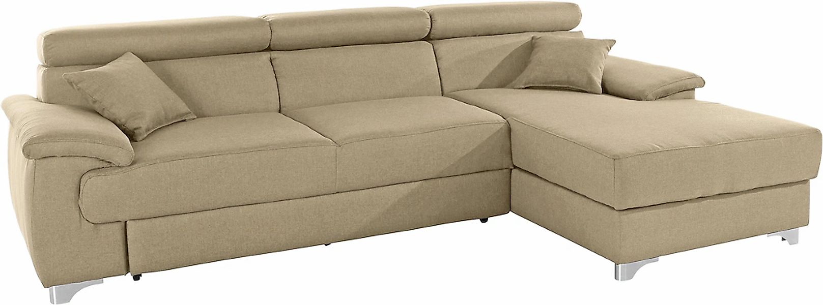 DOMO collection Ecksofa "Mira, inklusive Kopfteilverstellung für mehr Wohlf günstig online kaufen