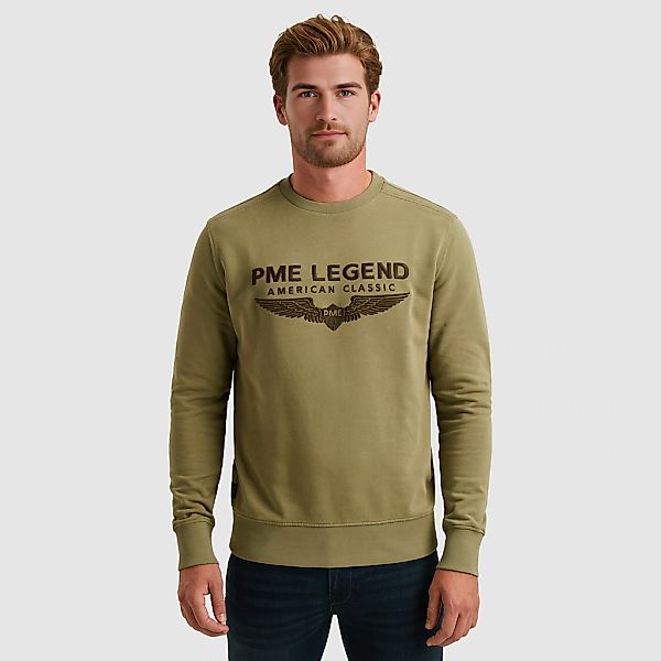 PME LEGEND Sweatshirt "Crewneck soft terry with logo", mit Logo Print günstig online kaufen