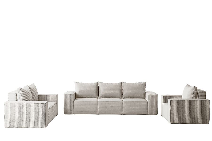 Fun Möbel Polstergarnitur Sofa-Set Designersofa ESTELLE günstig online kaufen