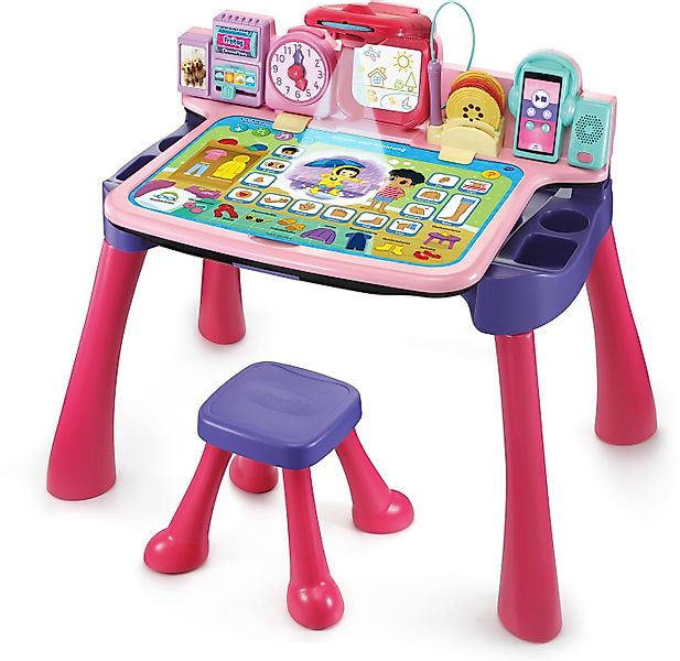 Vtech® Spieltisch Ready Set School, 5in1 Magischer Schreibtisch, pink günstig online kaufen