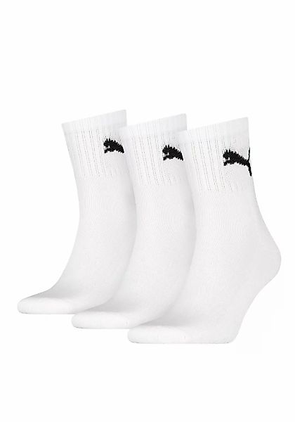 PUMA Sportsocken "short crew", (3 Paar), mit klassischer Rippe günstig online kaufen