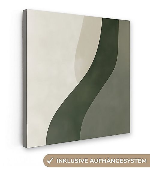 OneMillionCanvasses® Leinwandbild Japandi - Grün - Abstrakt - Modern, Fotod günstig online kaufen