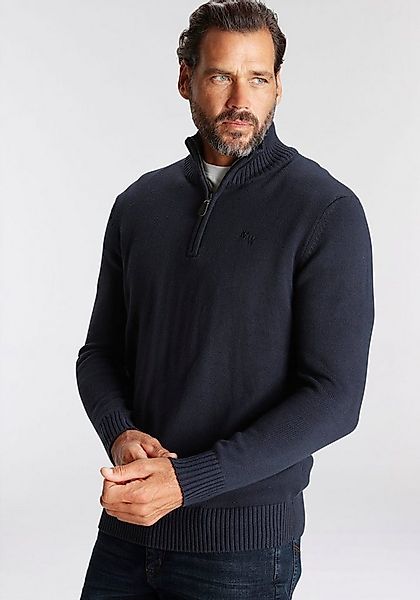 Man's World Troyer Bis Größe 5XL mit Reißverschluss am Kragen günstig online kaufen