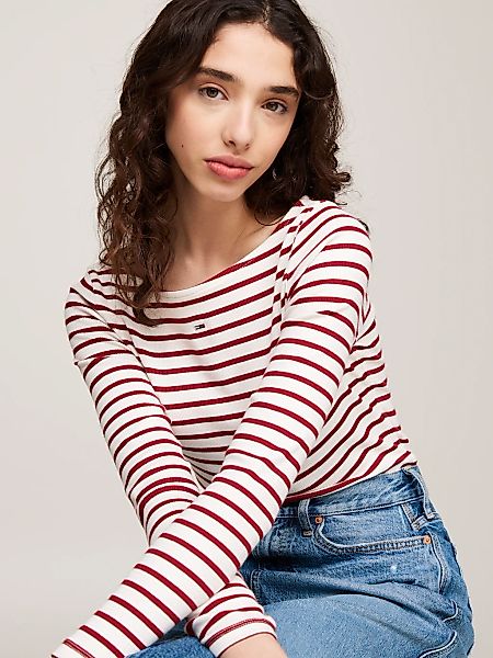 Tommy Jeans Langarmshirt TJW BRETON STRIPE LS im Streifendesign günstig online kaufen