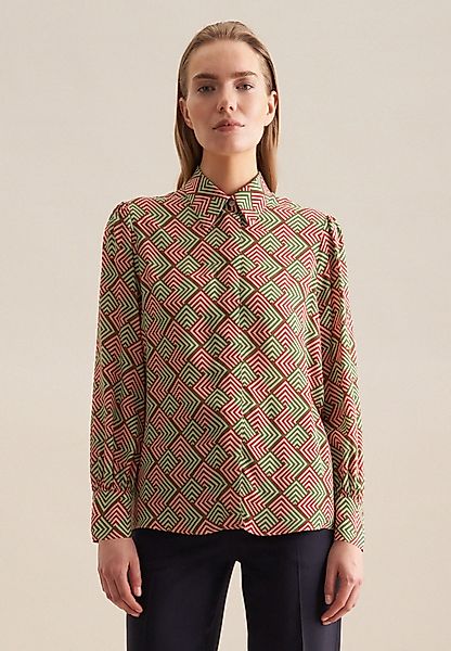 seidensticker Hemdbluse Schwarze Rose Langarm Kragen günstig online kaufen