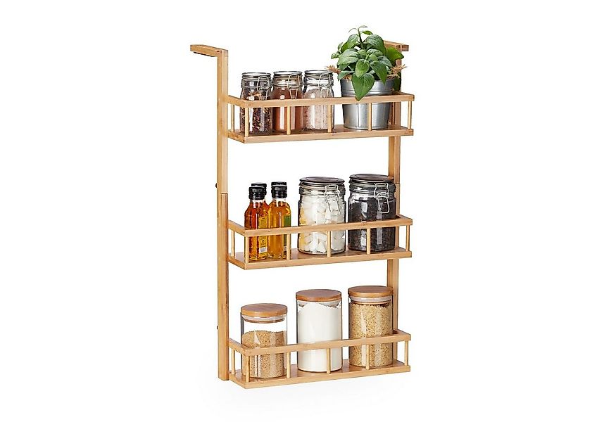 relaxdays Gewürzregal Bambus Gewürzregal günstig online kaufen