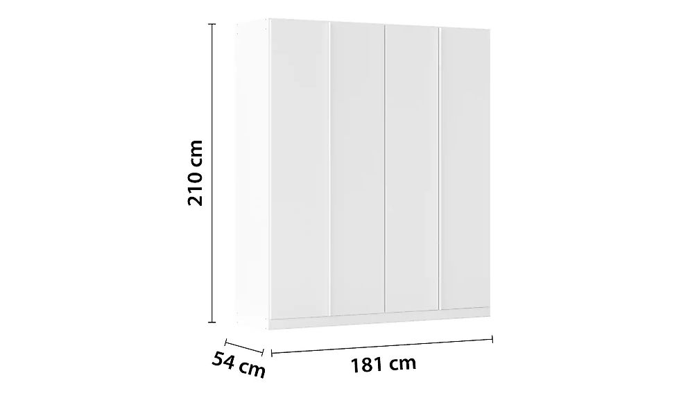 Drehtürenschrank  Stella ¦ weiß ¦ Maße (cm): B: 181 H: 210 T: 54.0 Schränke günstig online kaufen