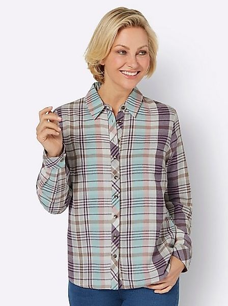 Sieh an! Klassische Bluse Flanellbluse günstig online kaufen