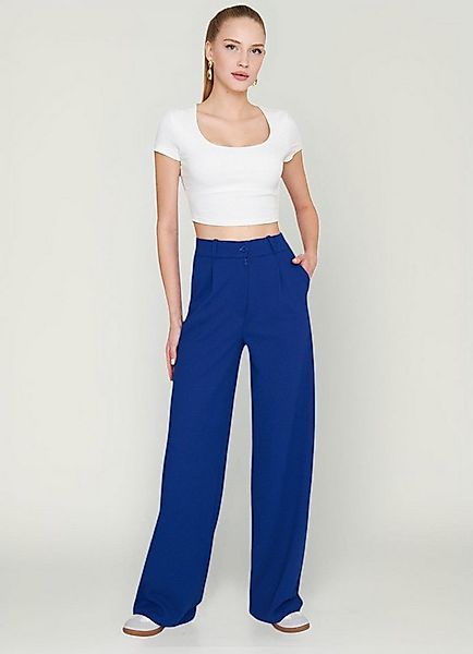 fashionshowcase Palazzohose Damen Stoffhose Marlenehose mit elastischem, ho günstig online kaufen