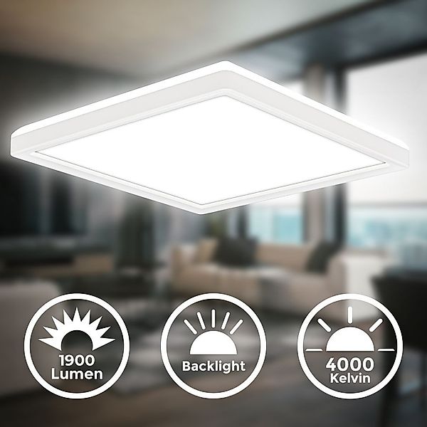 B.K.Licht LED Deckenleuchte Ultraflaches LED Panel günstig online kaufen