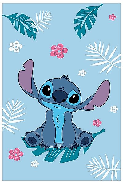 Kinderdecke Disney Lilo & Stitch Fleecedecke Alien Cartoon 100x150cm Polyes günstig online kaufen