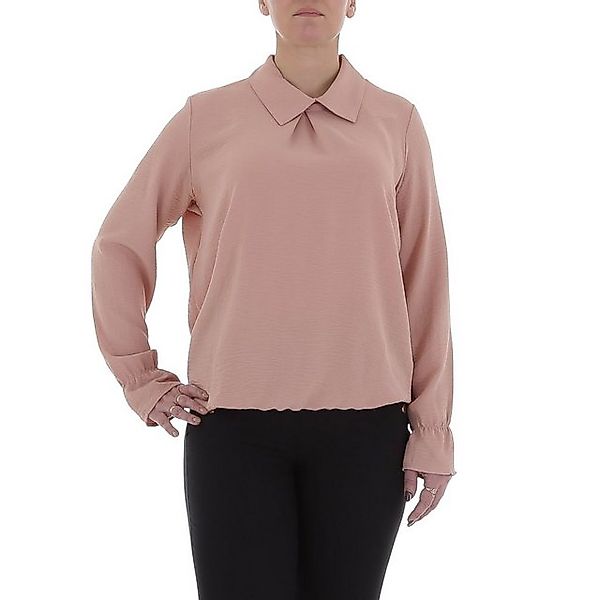 Ital-Design Langarmbluse Damen Elegant (85915899) Bluse in Altrosa günstig online kaufen