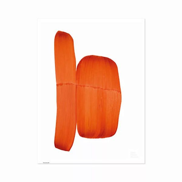 Poster Ronan Bouroullec - Drawing 2018 papierfaser orange / 67,5 x 67,5 cm günstig online kaufen