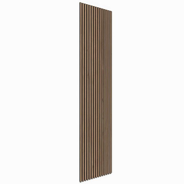 Akustikpaneel Wandverkleidung Walnuss Natur MDF Akustikfilz Schwarz 240 cm günstig online kaufen