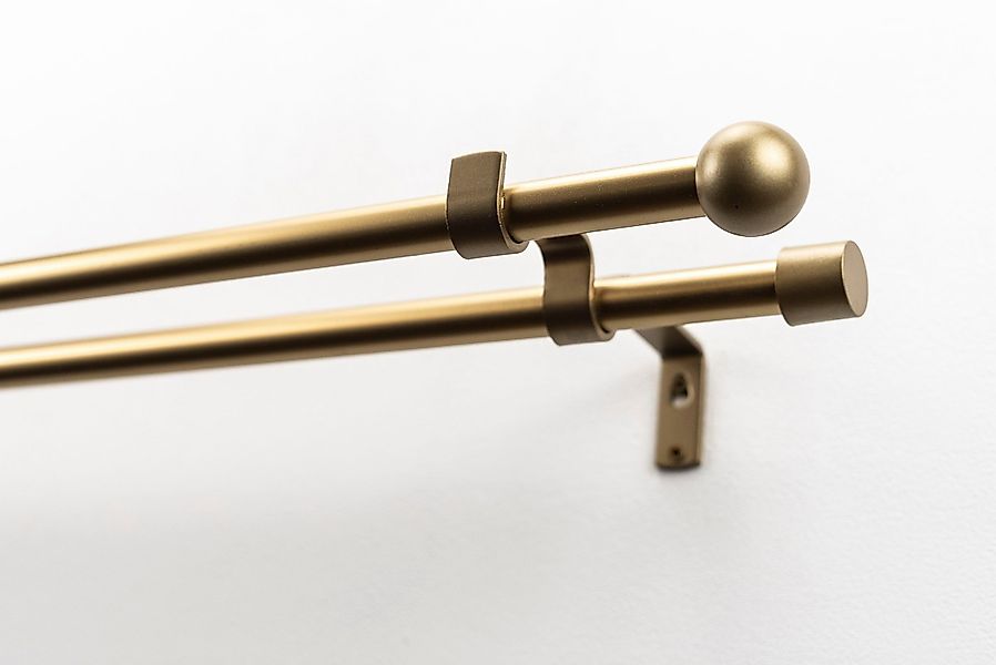 GARESA Gardinenstange "BOLTI mit offenem Träger" Ø 16 mm 2 läufig-läufig Wu günstig online kaufen
