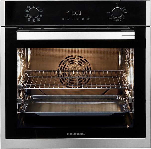 Grundig Einbaubackofen "GEBM19301BC" mit 2-fach-Teleskopauszug Ober- und Un günstig online kaufen