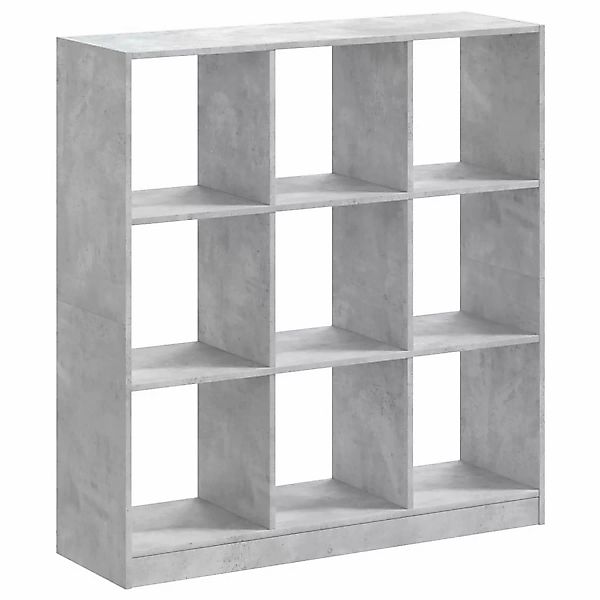 vidaXL Bücherregal Bücherregal Betongrau 102x32x108 cm Holzwerkstoff, 1-tlg günstig online kaufen