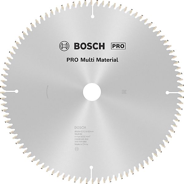 Bosch Kreissägeblatt Multi Material 305 mm x 32 mm x 30 mm 96 Zähne günstig online kaufen