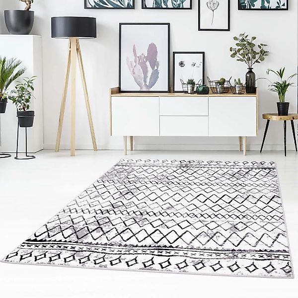 Carpet City Teppich "Timeless 7547" rechteckig 6 mm Höhe Kurzflor, Modern, günstig online kaufen