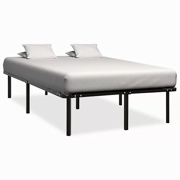 furnicato Bettgestell Bett Schwarz Metall 120x200 cm (1-tlg) günstig online kaufen