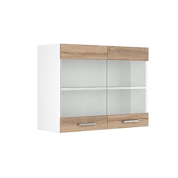 Vicco Schranksystem R-Line, Sonoma/Weiß, 80 cm günstig online kaufen