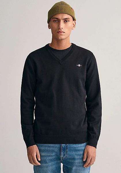 Gant V-Ausschnitt-Pullover Classic Cotton V-Neck Premium günstig online kaufen