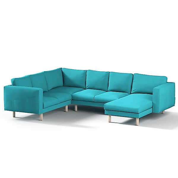 Bezug für Norsborg 5-Sitzer Ecksofa mit Recamiere, türkis, Norsborg Bezug f günstig online kaufen