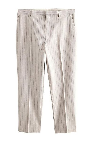 Next Anzughose Slim Fit Anzughose mit Streifen und Leinenanteil (1-tlg) günstig online kaufen