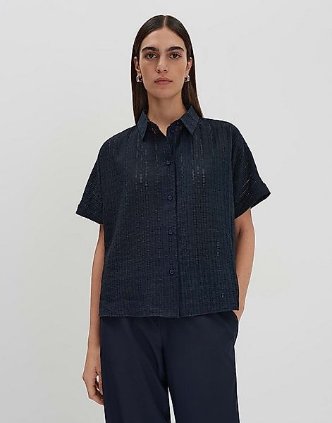 someday Kurzarmbluse ZILINA STRUCTURE Loose mit feiner Lochstruktur günstig online kaufen