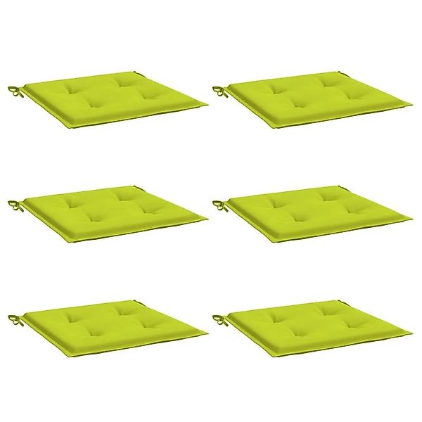 vidaXL Gartenstuhl-Kissen 6 Stk Knallgrün 50x50x4 cm Oxford-Gewebe 314064 günstig online kaufen