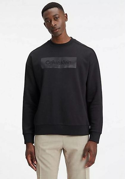 Calvin Klein Sweater EMBROIDERED COMFORT SWEATSHIRT mit hochschließendem Ru günstig online kaufen