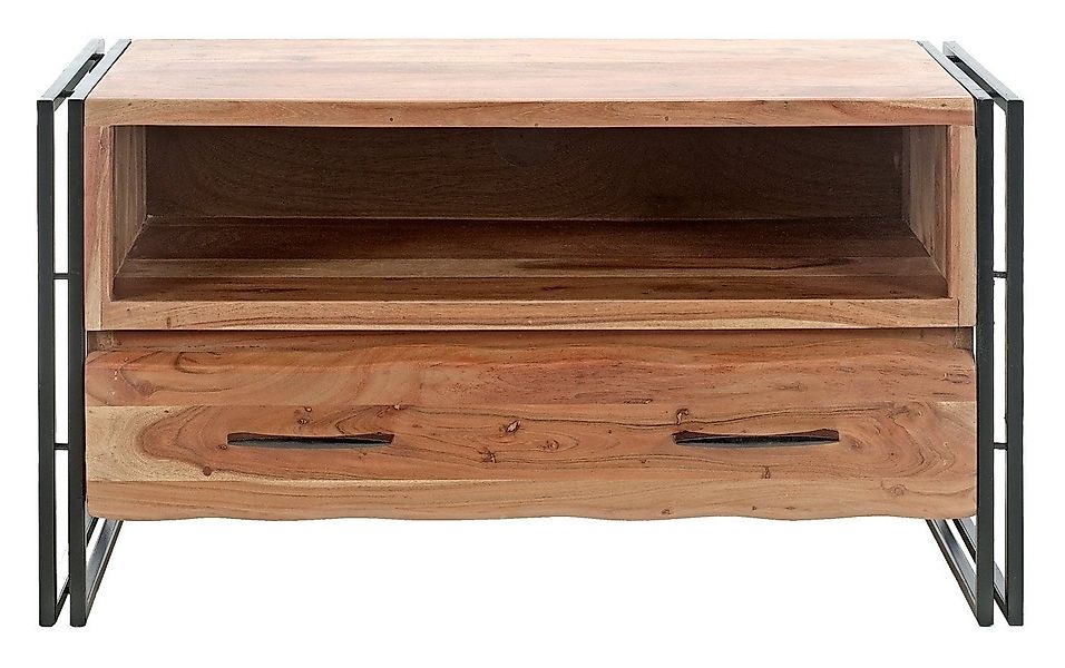 Vito Sitzbank Garderobenbank EDGE, B 90 x H 48 cm, massives Akazienholz, Me günstig online kaufen