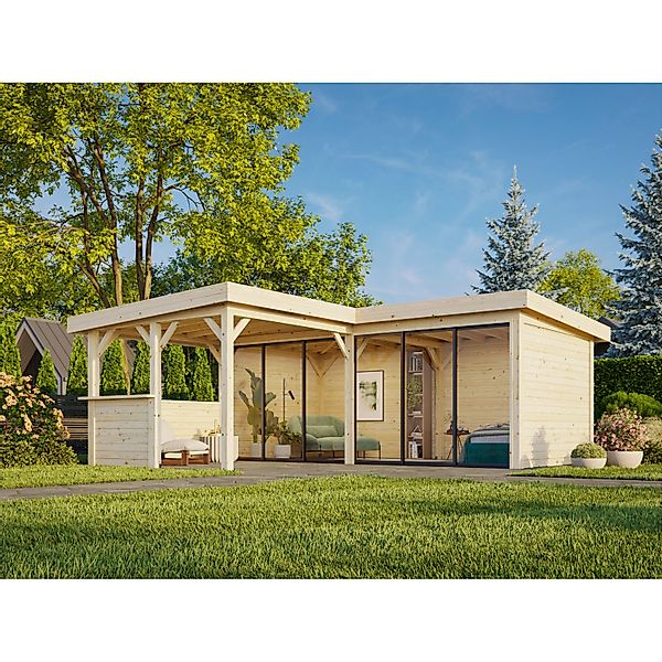 Palmako Pavillon Lenna Set 422 Slide 588 x 588 cm Lackiert Weiß FSC® günstig online kaufen