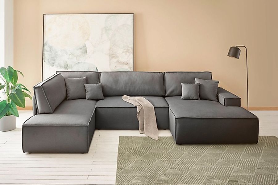 OTTO home Wohnlandschaft »FINNLEY U-Form XXL 329 cm - OTTO. Verlässliche Qu günstig online kaufen