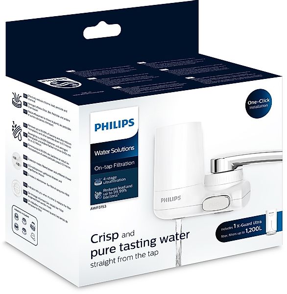 Philips Wasserfilter »AWP3753/10«, Filtration am Wasserhahn, Filterkapazitä günstig online kaufen