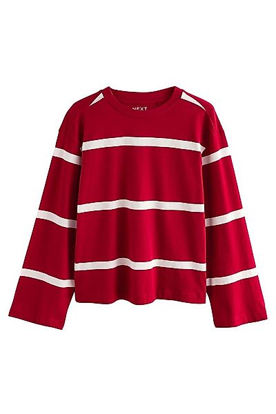 Next Langarmshirt Relaxed Fit Langarmshirt mit Rundhalsausschnitt (1-tlg) günstig online kaufen
