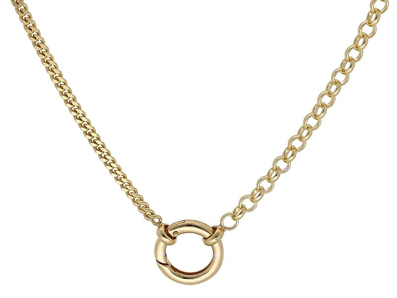 trendor Collier Damen-925 Silber Vergoldet Fantasie Collier günstig online kaufen