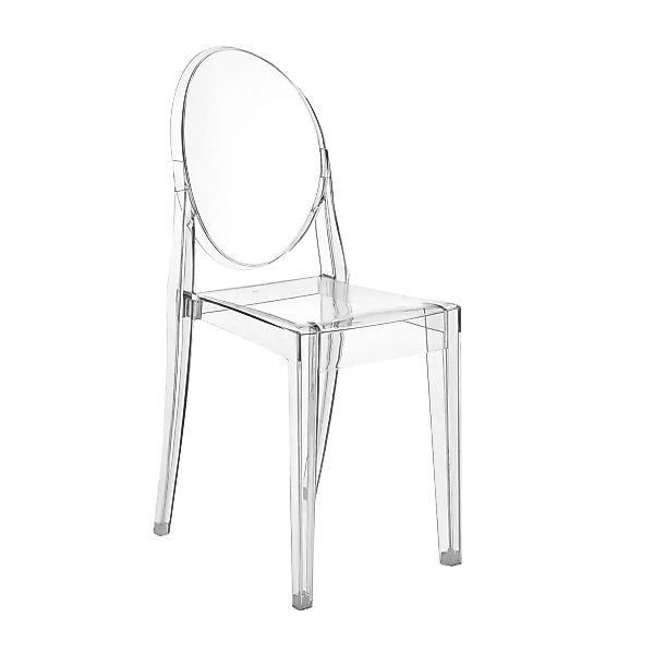 Kartell - Victoria Ghost Stuhl Polycarbonat 2.0 - transparent/BxHxT 39x91x5 günstig online kaufen