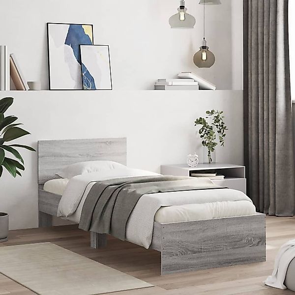 vidaXL Bett Bettgestell mit Kopfteil und günstig online kaufen