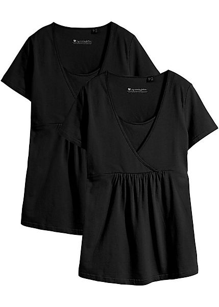 bonprix Stillshirt (Packung, 2-tlg., 2) 2-in-1 Umstands- und Stillshirts (2 günstig online kaufen