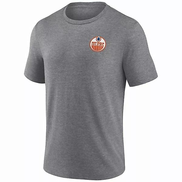 Fanatics Print-Shirt Edmonton Oilers TriBlend Backprint heather grey günstig online kaufen