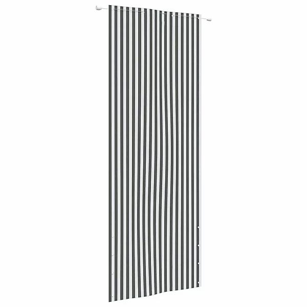 Vidaxl Balkon-sichtschutz Anthrazit Und Weiß 80x240 Cm Oxford-gewebe günstig online kaufen