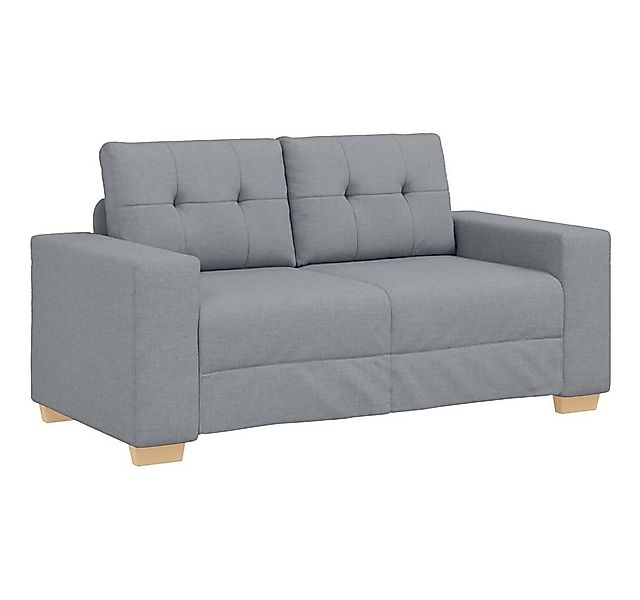 vidaXL Sofa Zweisitzer-Sofa Hellgrau 120 cm Stoff günstig online kaufen