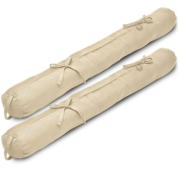 Beautissu Viento Zugluftstopper 10x90cm Creme 2tlg günstig online kaufen