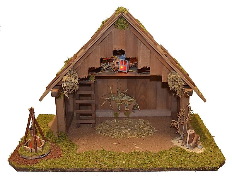Alfred Kolbe Krippe Krippenstall ohne Trafo, mit Laterne, Lagerfeuer, Hacks günstig online kaufen