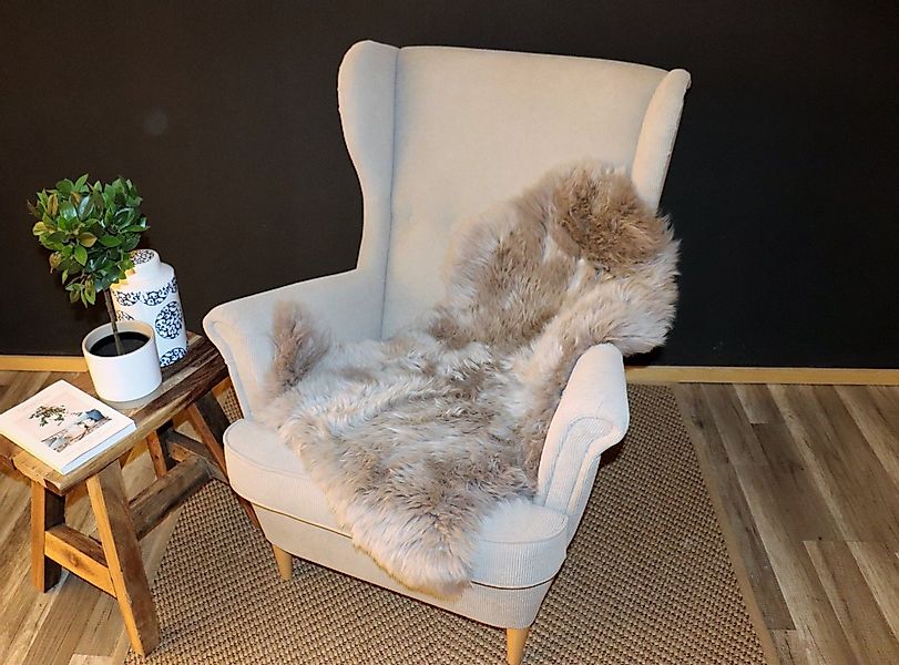 Kaiser Fellteppich DEKORATION-SCHAF-/LAMMFELL ca. 90 cm, Farbe: taupe günstig online kaufen
